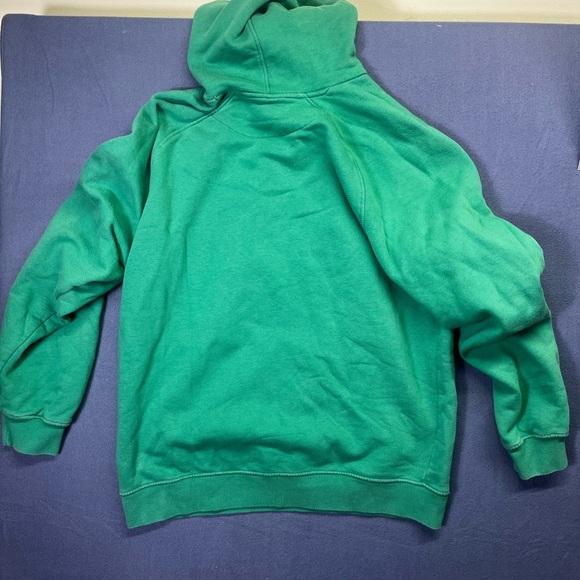 Nike Center Spellout Embroidered Hoodie Sweatshirt Mens L 90s Y2K Vintage 1337 - Picture 8 of 9